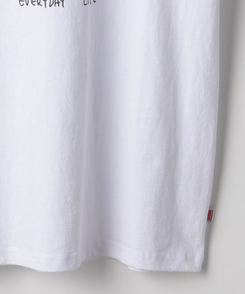 coen（コーエン）の「USAコットンベアプリントTシャツ（Tシャツ/カットソー・メンズ・ホワイト/オリーブ・MEDIUM/X-LARGE/SMALL/LARGE）」の3枚目の写真