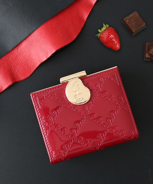 Clelia(クレリア)の「エナメルがま口二つ折りミニ財布(財布・レディース・ブラック/ブラウン/ベージュ/ミント/ベビーピンク/レッド・ONE SIZE)」の9枚目の写真