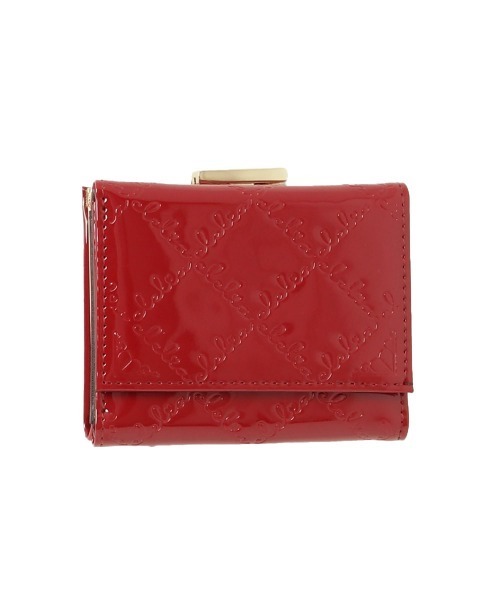 パールエナメル 二つ折り財布 シュリンクレザー パール がま口 二つ折り 財布 – TOPKAPI