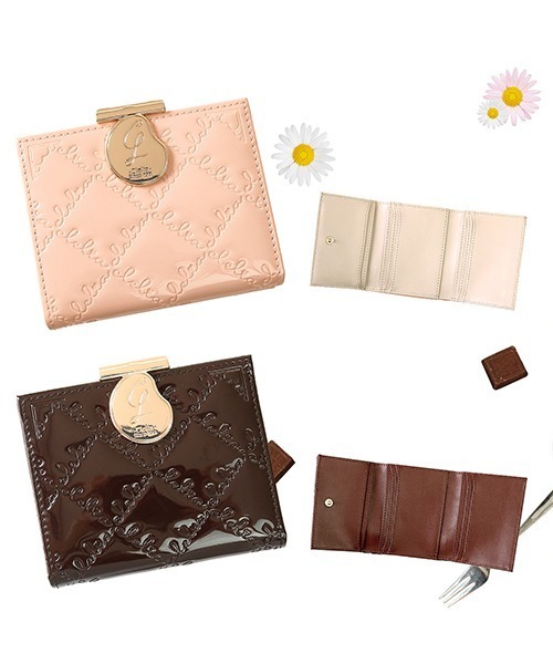 Clelia(クレリア)の「エナメルがま口二つ折りミニ財布(財布・レディース・ブラック/ブラウン/ベージュ/ミント/ベビーピンク/レッド・ONE SIZE)」の20枚目の写真