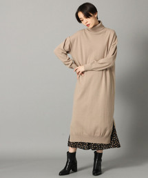 LOWRYS FARM | １２Ｇタートルスリットワンピース　820531(ワンピース)