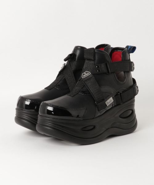 YOSUKE（ヨースケ）の「「YOSUKE/ヨースケ」厚底ベルティッドスニーカー（スニーカー・レディース・ブラック/ライトグリーン/ブラック系その他/ピンク系その他/シルバー系その他・23/24/24.5/23.5/22.5）」の3枚目の写真