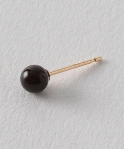 大澤鼈甲＞4mm EARRING BLACK/シングルピアス ¨（ピアス（片耳用