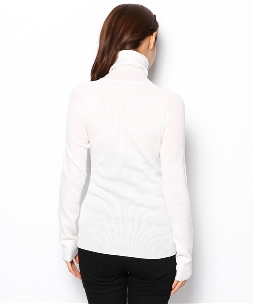 BEAUTY&YOUTH UNITED ARROWS（ビューティーアンドユースユナイテッドアローズ）の「BYBC リブタートルネック　◆（ニット/セーター・レディース・ホワイト/ダークグレー/ベージュ・フリー）」の6枚目の写真