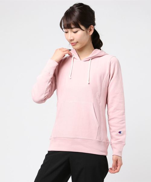 Champion（チャンピオン）の「[CHAMPION/チャンピオン] プルオーバーパーカー（スウェット・レディース・オフホワイト/ベージュ/グレー/ピンク/ブラック/ブラウン/キャメル・M）」の7枚目の写真