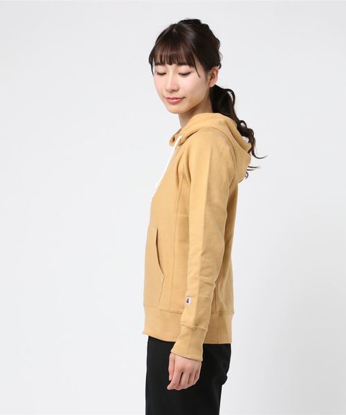 Champion（チャンピオン）の「[CHAMPION/チャンピオン] プルオーバーパーカー（スウェット・レディース・オフホワイト/ベージュ/グレー/ピンク/ブラック/ブラウン/キャメル・M）」の8枚目の写真