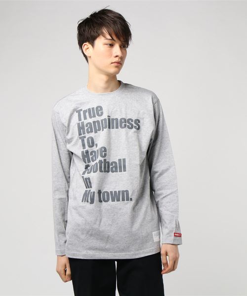 GRANDE FOOTBALL PRODUCTS(グランデフットボールプロダクツ)の「GRANDE.F.P.メッセージプリント長袖Tシャツ(Tシャツ/カットソー・メンズ・ホワイト/ネイビー/ブラック/ヘザーグレー・M/XL/L/S)」の4枚目の写真