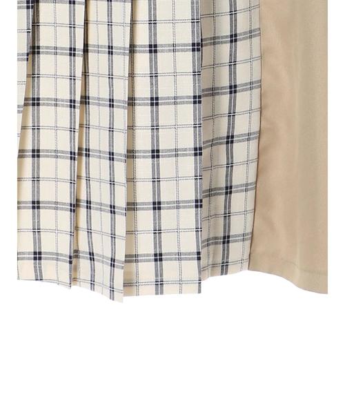 YECCA VECCA(イェッカヴェッカ)の「・チェック柄MIXボタンスカート ●(スカート・レディース・グレー/アイボリー・FREE)」の10枚目の写真