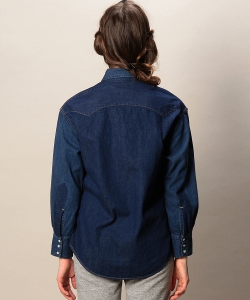 BEAUTY&YOUTH UNITED ARROWS（ビューティーアンドユースユナイテッドアローズ）の「BY AMERICANA 別注デニムウエスタンシャツ ◆（シャツ/ブラウス・レディース・ネイビー・フリー）」の4枚目の写真
