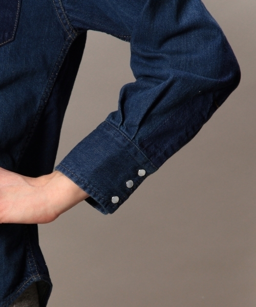 BEAUTY&YOUTH UNITED ARROWS（ビューティーアンドユースユナイテッドアローズ）の「BY AMERICANA 別注デニムウエスタンシャツ ◆（シャツ/ブラウス・レディース・ネイビー・フリー）」の8枚目の写真