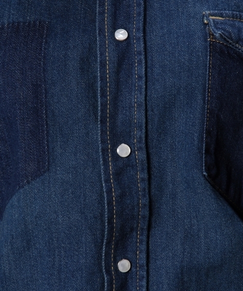 BEAUTY&YOUTH UNITED ARROWS（ビューティーアンドユースユナイテッドアローズ）の「BY AMERICANA 別注デニムウエスタンシャツ ◆（シャツ/ブラウス・レディース・ネイビー・フリー）」の5枚目の写真