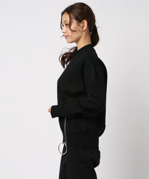 JOHN LAWRENCE SULLIVAN（ジョンローレンスサリバン）の「SWEAT ZIPPED PULLOVER SHIRT（スウェット・レディース・ブラック/イエロー・MEDIUM）」の4枚目の写真