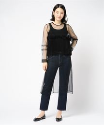 【TARO HORIUCHI】シアーウエストプリーツドレス