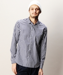 BEAUTY&YOUTH UNITED ARROWS | BY ブルー/パターン レギュラーカラー シャツ◆(シャツ/ブラウス)