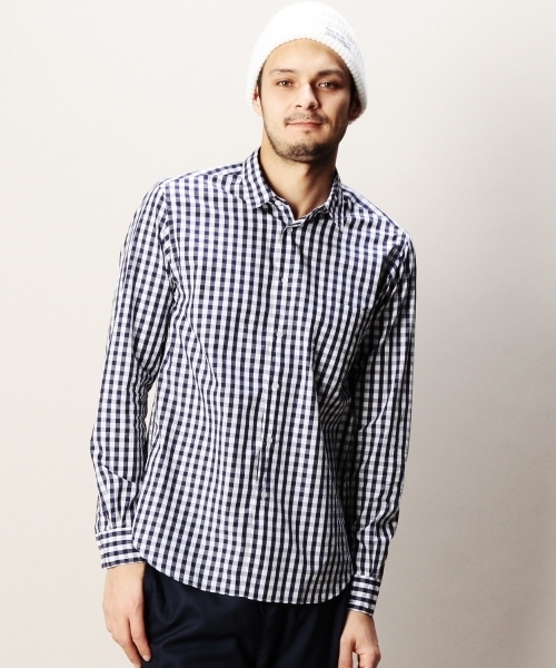 BEAUTY&YOUTH UNITED ARROWS（ビューティーアンドユースユナイテッドアローズ）の「BY ブルー/パターン レギュラーカラー シャツ◆（シャツ/ブラウス・メンズ・その他2/その他1・X-LARGE/MEDIUM/SMALL/X-SMALL/LARGE）」の2枚目の写真