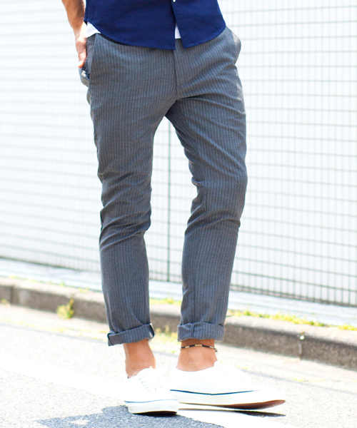 BEAUTY&YOUTH UNITED ARROWS（ビューティーアンドユースユナイテッドアローズ）の「by T/R ノープリーツ スキニー パンツ◆（スラックス・メンズ・ネイビー/その他1/グレー・LARGE/MEDIUM/SMALL/X-LARGE）」の3枚目の写真