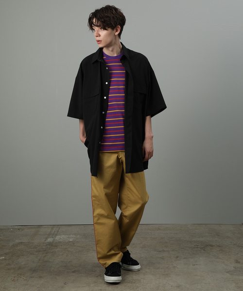 JUNRED（ジュンレッド）の「【AIR DRY/エアードライ】ビッグシャツ（シャツ/ブラウス・メンズ・ブラック/ライトグレー/ダークブラウン/ネイビー・M/L）」の17枚目の写真