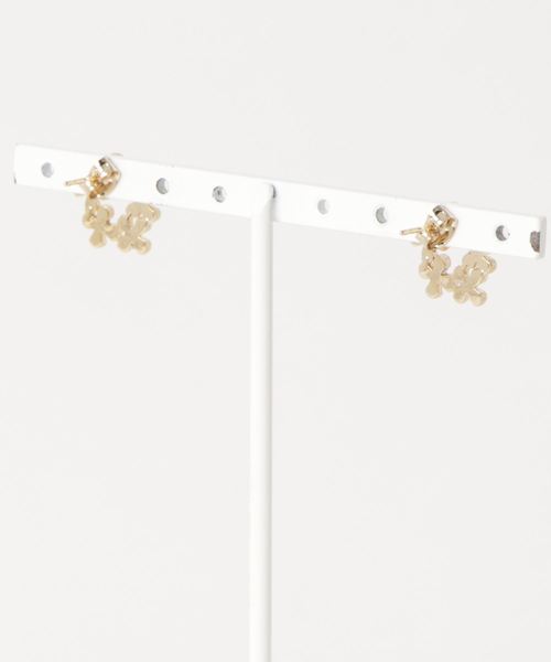 カヤ(カヤ)の「【カヤ】小花ブーケピアス(ピアス(両耳用)・レディース・ホワイト/ブルー/シャーベット・FREE)」の4枚目の写真