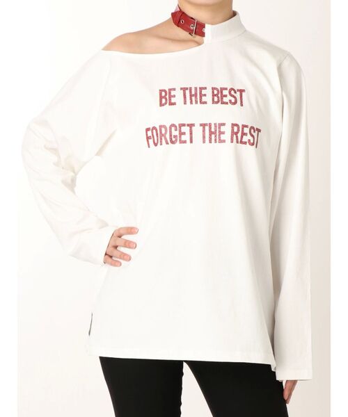 jouetie（ジュエティ）の「グランジチョーカーロンT（Tシャツ/カットソー・レディース・ブラック/パープル/オフホワイト・MEDIUM）」の2枚目の写真