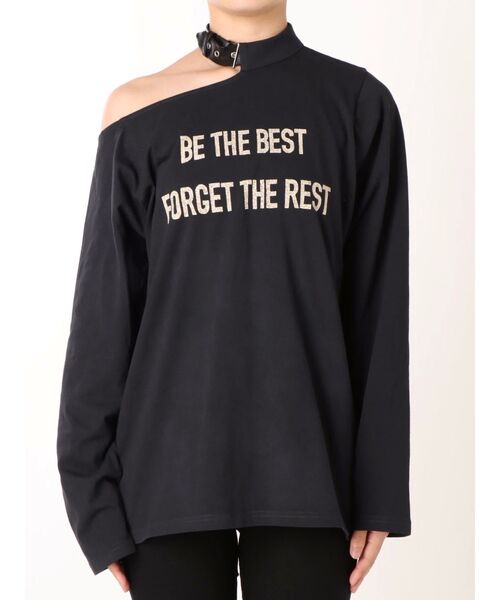 jouetie（ジュエティ）の「グランジチョーカーロンT（Tシャツ/カットソー・レディース・ブラック/パープル/オフホワイト・MEDIUM）」の4枚目の写真