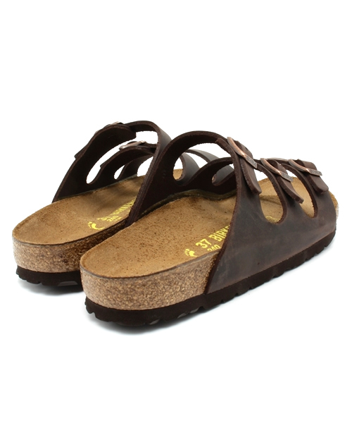 BIRKENSTOCK（ビルケンシュトック）の「【レザーサンダル】FLORIDA/フロリダ ナチュラルレザー　ハバナダークブラウン（WOMEN）（サンダル・レディース・ダークブラウン・39/38/36/37/35）」の4枚目の写真