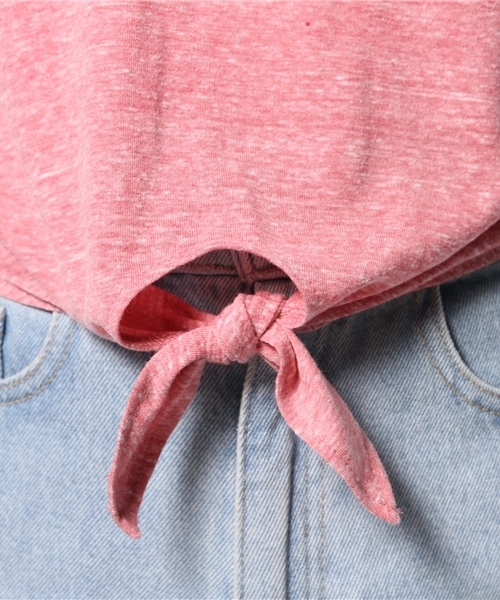 WEGO（ウィゴー）の「WEGO/ロゴプリントオフショルダーTシャツ（Tシャツ/カットソー・レディース・オフホワイト/スミクロ/ブルー/レッド・FREE）」の7枚目の写真