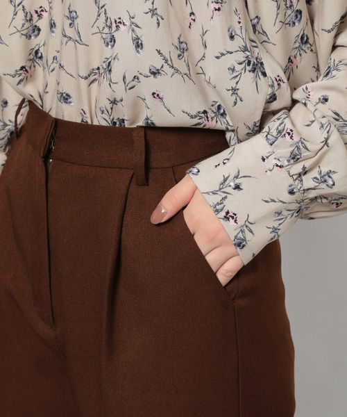 PAGEBOY（ページボーイ）の「セットアップ ウールライクタックパンツ（その他パンツ・レディース・ダークブラウン/グレイッシュベージュ/チャコールグレー/ピンク/ブラック・SMALL/MEDIUM）」の17枚目の写真