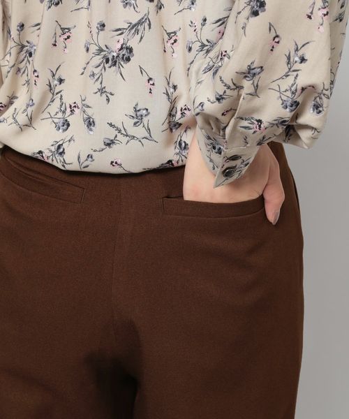 PAGEBOY（ページボーイ）の「セットアップ ウールライクタックパンツ（その他パンツ・レディース・ダークブラウン/グレイッシュベージュ/チャコールグレー/ピンク/ブラック・SMALL/MEDIUM）」の18枚目の写真