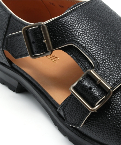 International Gallery BEAMS（インターナショナルギャラリービームス）の「FLATTELLI　GIACOMETTI  / TRIM MONK SANDAL（サンダル・メンズ・ブラック・41.5/42/39.5/41）」の5枚目の写真
