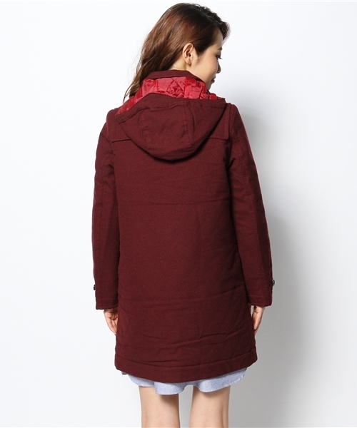 Ray BEAMS（レイビームス）の「●White Mountaineering / パターン ダッフルコート（ダッフルコート・レディース・ブラック系その他/ワイン・ONE SIZE）」の13枚目の写真