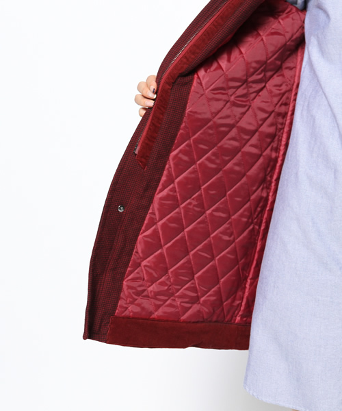 Ray BEAMS（レイビームス）の「●White Mountaineering / パターン ダッフルコート（ダッフルコート・レディース・ブラック系その他/ワイン・ONE SIZE）」の9枚目の写真