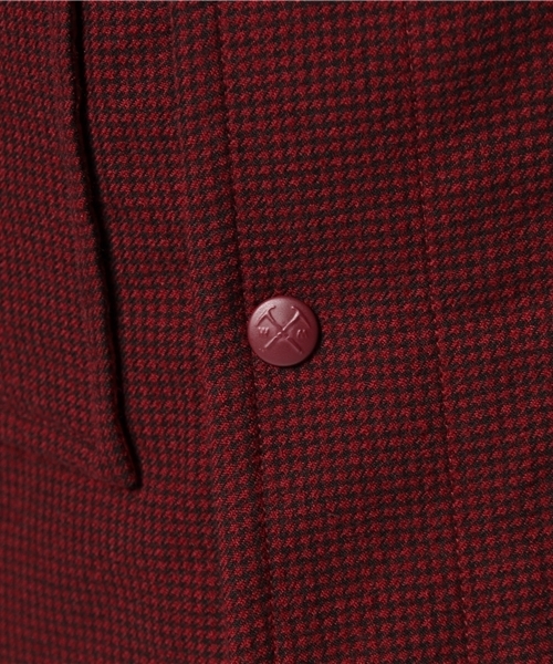 Ray BEAMS（レイビームス）の「●White Mountaineering / パターン ダッフルコート（ダッフルコート・レディース・ブラック系その他/ワイン・ONE SIZE）」の10枚目の写真