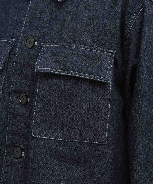 ADAM ET ROPE'（アダムエロペ）の「ステッチワークミリタリージャケット（その他アウター・レディース・ホワイト/ネイビー・FREE）」の16枚目の写真