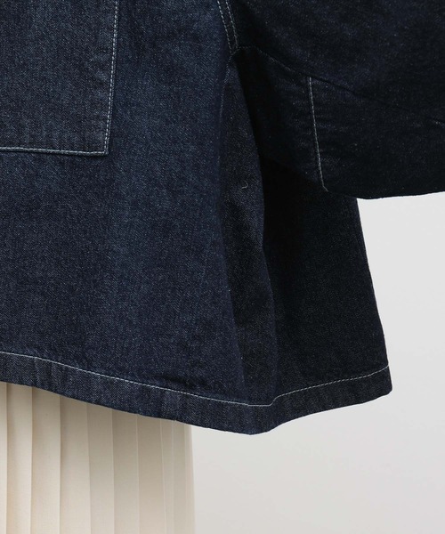 ADAM ET ROPE'（アダムエロペ）の「ステッチワークミリタリージャケット（その他アウター・レディース・ホワイト/ネイビー・FREE）」の17枚目の写真