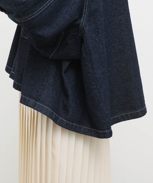 ADAM ET ROPE'（アダムエロペ）の「ステッチワークミリタリージャケット（その他アウター・レディース・ホワイト/ネイビー・FREE）」の18枚目の写真