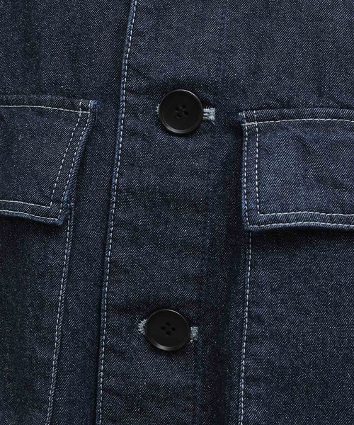 ADAM ET ROPE'（アダムエロペ）の「ステッチワークミリタリージャケット（その他アウター・レディース・ホワイト/ネイビー・FREE）」の19枚目の写真