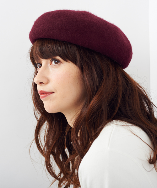 Another Edition（アナザーエディション）の「AE MLT BRT◆（ハンチング/ベレー帽・レディース・ブラック/グレー/ワインレッド・フリー）」の3枚目の写真