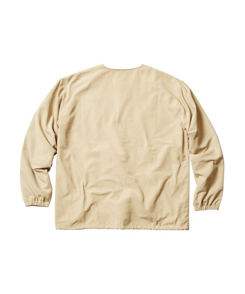 MAGIC NUMBER（マジック ナンバー）の「【MAGIC NUMBER】NO COLLAR COACH JKT（ノーカラージャケット・メンズ・ブラック/ベージュ・LARGE/MEDIUM）」の3枚目の写真