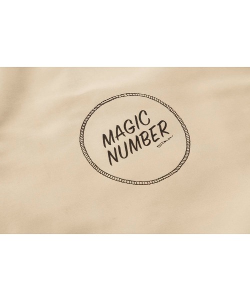 MAGIC NUMBER（マジック ナンバー）の「【MAGIC NUMBER】NO COLLAR COACH JKT（ノーカラージャケット・メンズ・ブラック/ベージュ・LARGE/MEDIUM）」の4枚目の写真