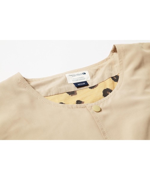 MAGIC NUMBER（マジック ナンバー）の「【MAGIC NUMBER】NO COLLAR COACH JKT（ノーカラージャケット・メンズ・ブラック/ベージュ・LARGE/MEDIUM）」の5枚目の写真