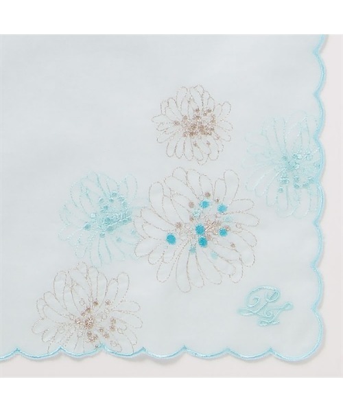 PAUL&JOE（ポールアンドジョー）の「ハンカチ(クリザンテーム/L)/ポール&ジョー（ハンカチ/ハンドタオル・レディース・ブルー/ホワイト/ピンク/ネイビー/アイボリー・FREE）」の9枚目の写真