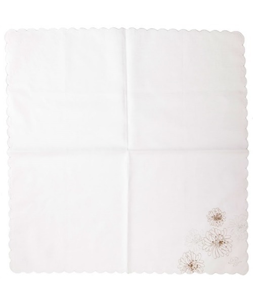 PAUL&JOE（ポールアンドジョー）の「ハンカチ(クリザンテーム/L)/ポール&ジョー（ハンカチ/ハンドタオル・レディース・ブルー/ホワイト/ピンク/ネイビー/アイボリー・FREE）」の6枚目の写真