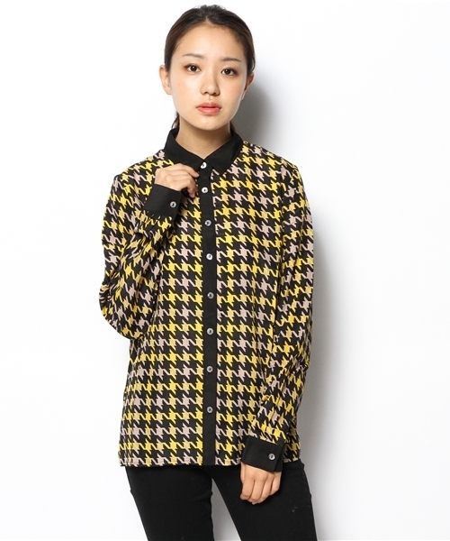 ear PAPILLONNER（イアパピヨネ）の「千鳥格子シャツ（シャツ/ブラウス