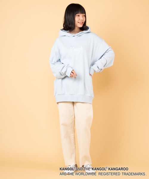 KANGOL(カンゴール)の「∴WEGO/KANGOL別注ビッグシルエットプルパーカー(パーカー・メンズ・ブラック/サックスブルー/ベージュ/ホワイト・MEDIUM/LARGE)」の13枚目の写真