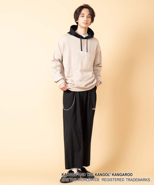 KANGOL(カンゴール)の「∴WEGO/KANGOL別注ビッグシルエットプルパーカー(パーカー・メンズ・ブラック/サックスブルー/ベージュ/ホワイト・MEDIUM/LARGE)」の21枚目の写真