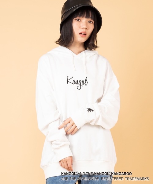 KANGOL(カンゴール)の「∴WEGO/KANGOL別注ビッグシルエットプルパーカー(パーカー・メンズ・ブラック/サックスブルー/ベージュ/ホワイト・MEDIUM/LARGE)」の15枚目の写真