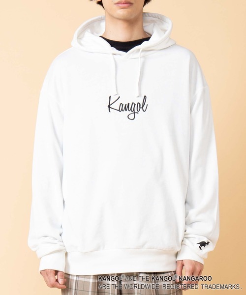 KANGOL(カンゴール)の「∴WEGO/KANGOL別注ビッグシルエットプルパーカー(パーカー・メンズ・ブラック/サックスブルー/ベージュ/ホワイト・MEDIUM/LARGE)」の19枚目の写真