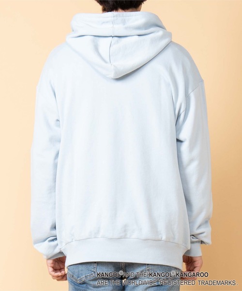 KANGOL(カンゴール)の「∴WEGO/KANGOL別注ビッグシルエットプルパーカー(パーカー・メンズ・ブラック/サックスブルー/ベージュ/ホワイト・MEDIUM/LARGE)」の9枚目の写真