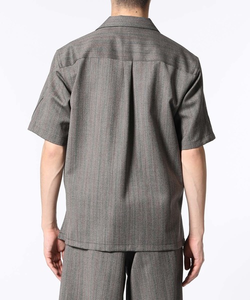 ADAM ET ROPE'（アダムエロペ）の「【NIKKE】キューバビーチ オーバーサイズ開襟シャツ（シャツ/ブラウス・メンズ・ブラウン系その他/ブラック系その他・M/L/XL）」の5枚目の写真