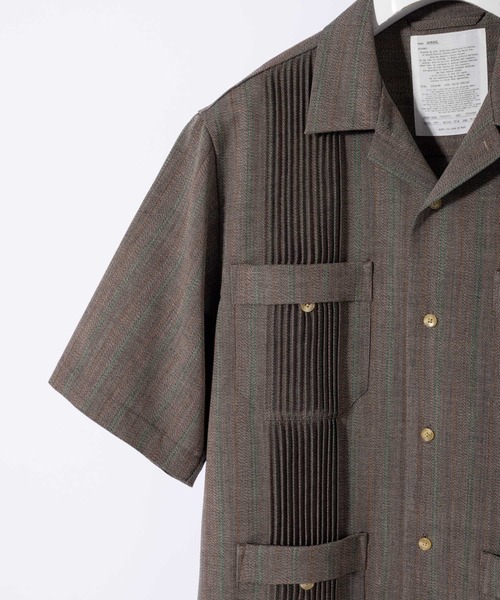 ADAM ET ROPE'（アダムエロペ）の「【NIKKE】キューバビーチ オーバーサイズ開襟シャツ（シャツ/ブラウス・メンズ・ブラウン系その他/ブラック系その他・M/L/XL）」の16枚目の写真